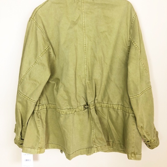 NEW. FREE PEOPLE SIEZE THE DAY JACKET IN OLIVE M - Picture 5 of 7